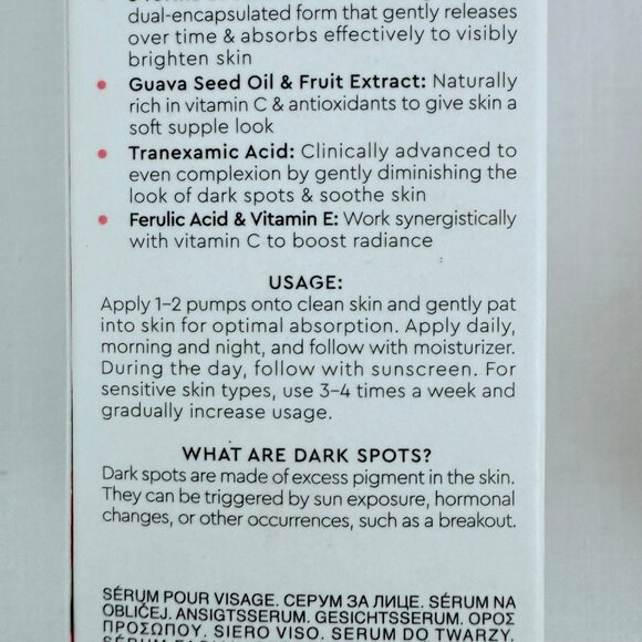 Glow Recipe Dark Spot Serum 30 ml Guava Vitamin C Brighten Even Tone Skin - Picture 10 of 16